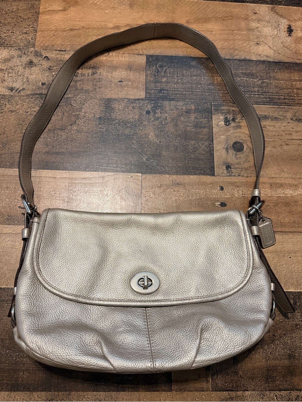 Y2K Coach Legacy Leather Flap Hobo